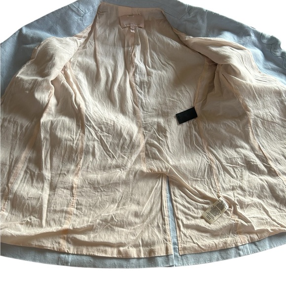 Rebecca Taylor NYC Blue Slub Blazer - Picture 9 of 11